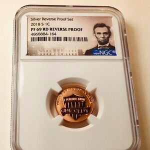 ✅❤️ 2018 S  PCGS PF69 rdSilver Reverse Proof Set Coin SILVER ANNIVARSARY 25TH